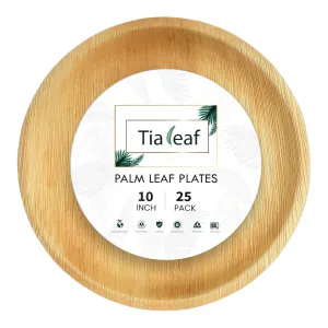 10 Inch Round Disposable Palm Leaf Plates