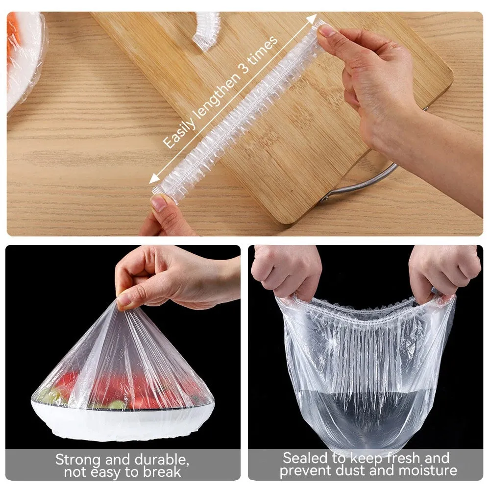 100pcs Disposable Food Cover Fresh and Convenient Kitchen Accessories