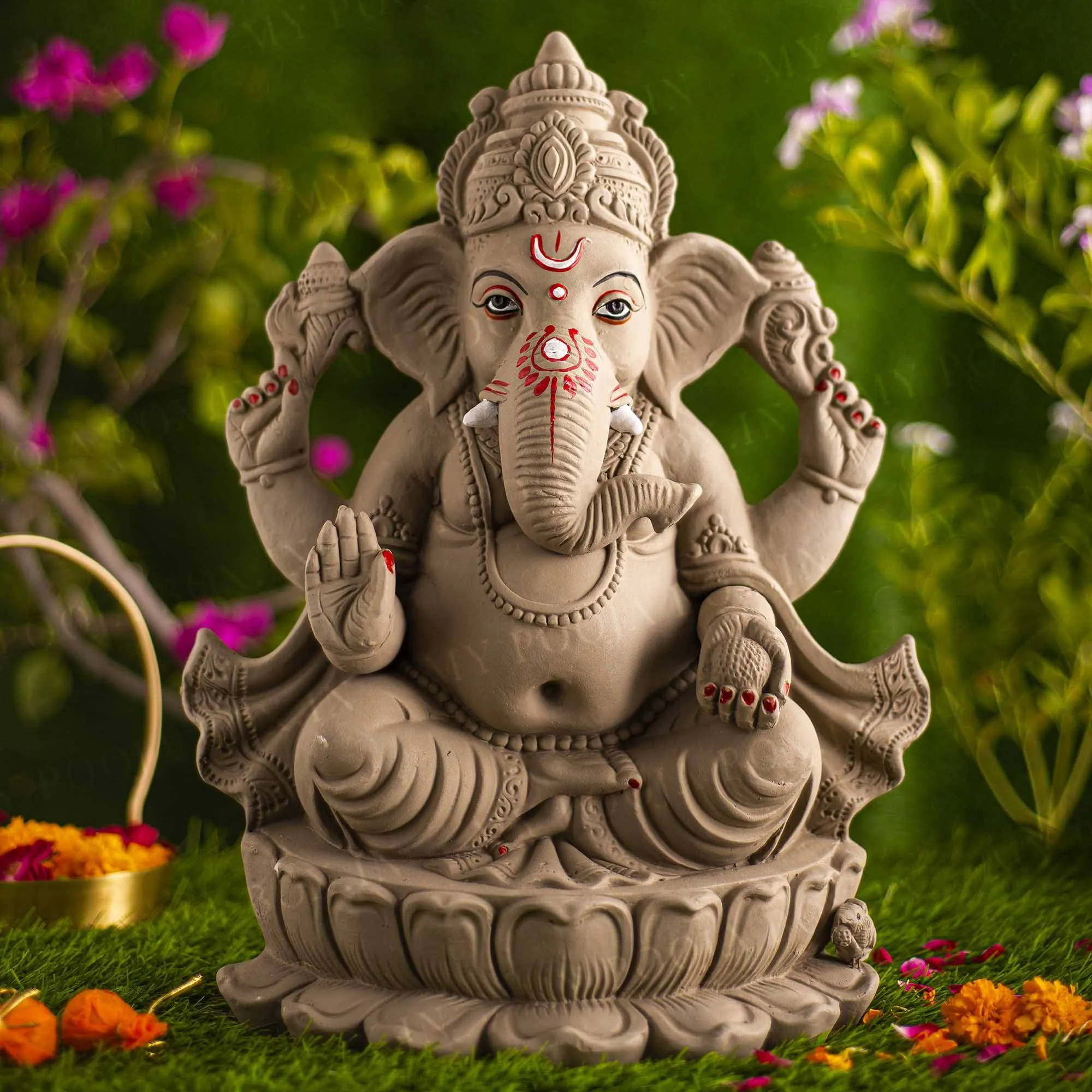 1.5FEET Gaurisutra Eco-Friendly Ganpati | Plant-A-Ganesha