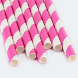 250 Eco Friendly Recyclable Paper Straws Bright Colours