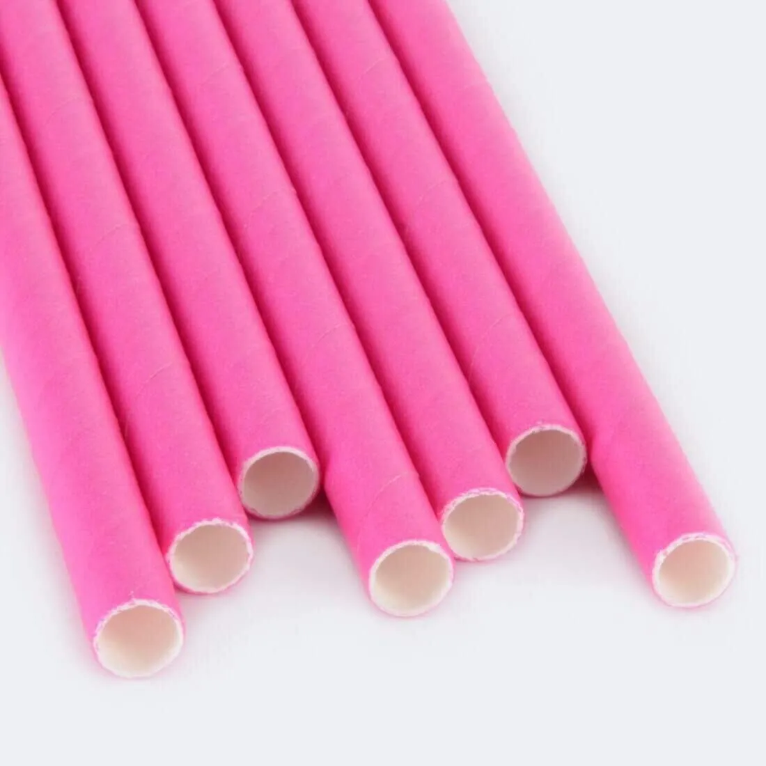 250 Eco Friendly Recyclable Paper Straws Bright Colours