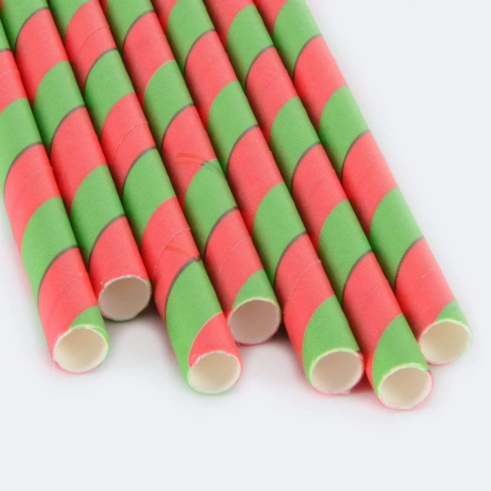 250 Eco Friendly Recyclable Paper Straws Bright Colours