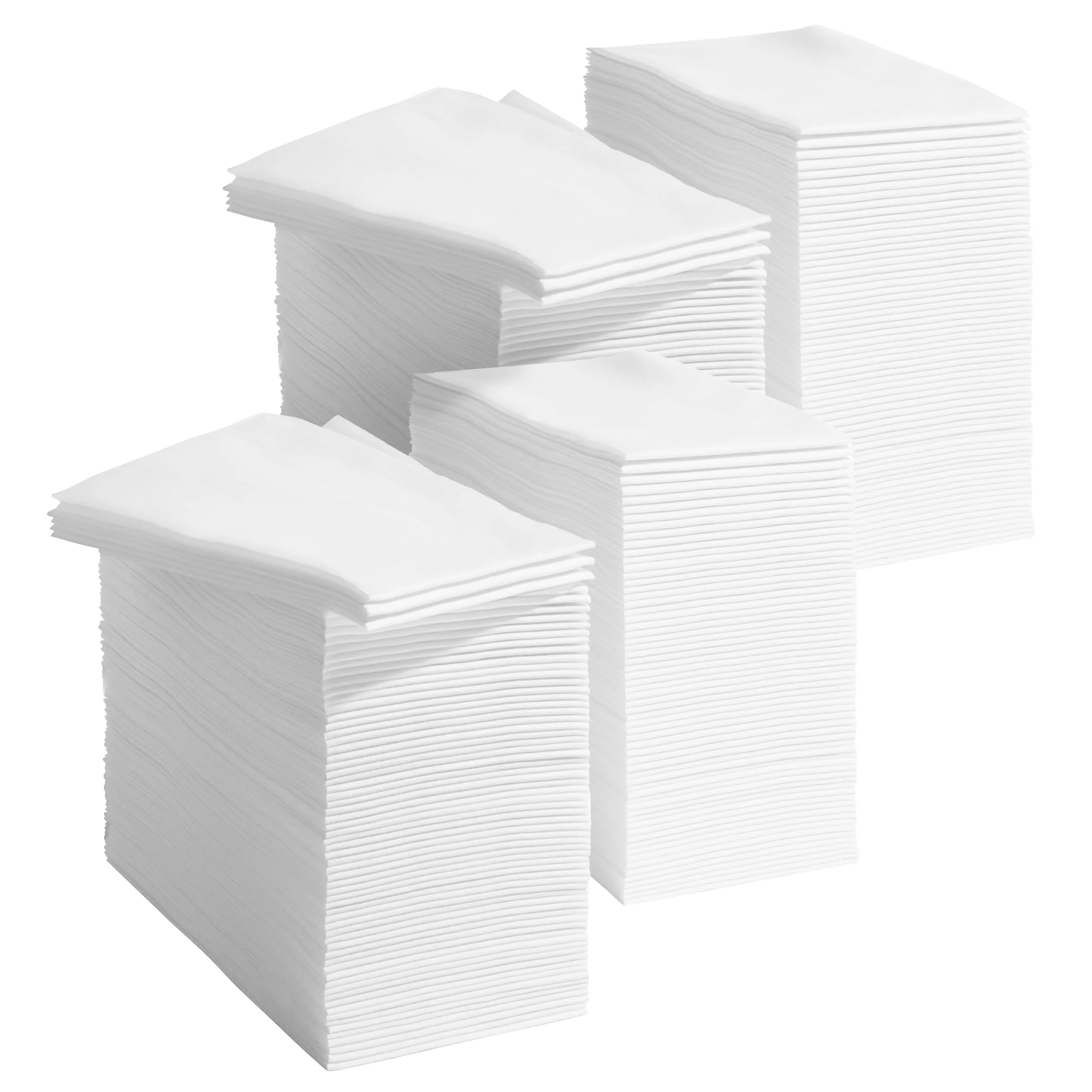 400 Linen Feel Disposable Paper Hand Towels - White, Disposable Guest Towels