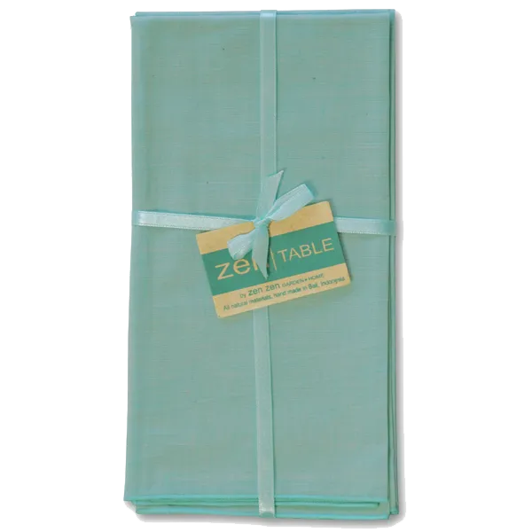 Aqua Balinese Cotton Napkins set of 4