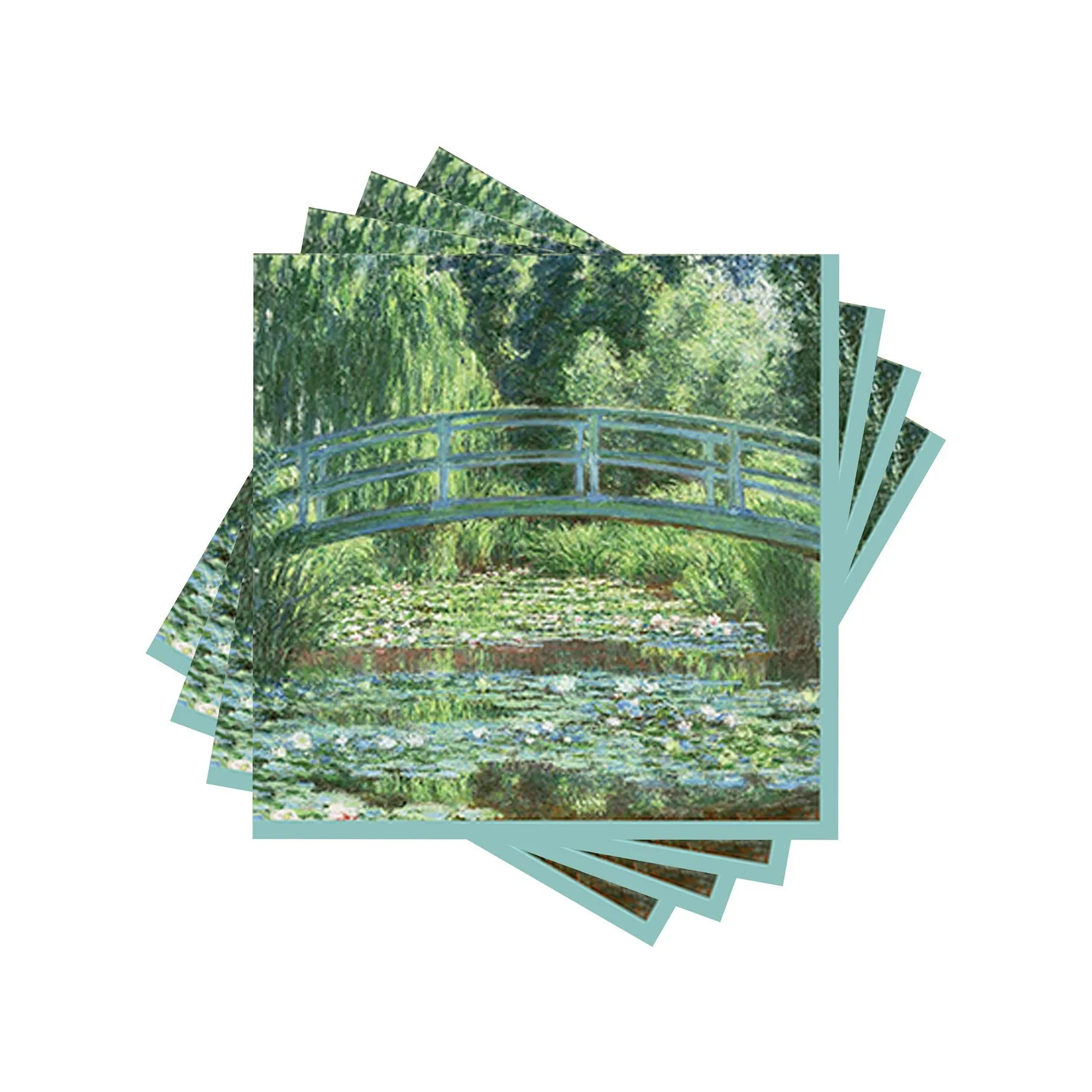 Beverage Napkins - Monet Japanese Footbridge