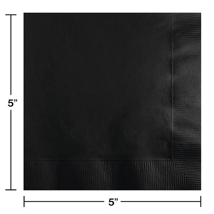 Black Velvet Beverage Napkin 2Ply (200/Pkg)