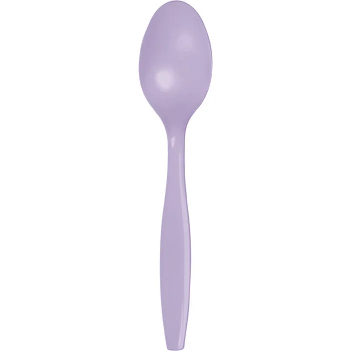 Bulk Luscious Lavender Plastic Spoons (288 per Case)