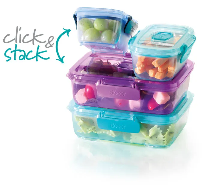 Click & Stack Lunch Box, Oblong, 800ml