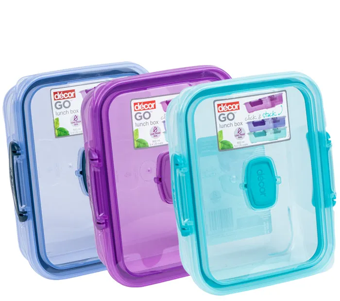 Click & Stack Lunch Box, Oblong, 800ml