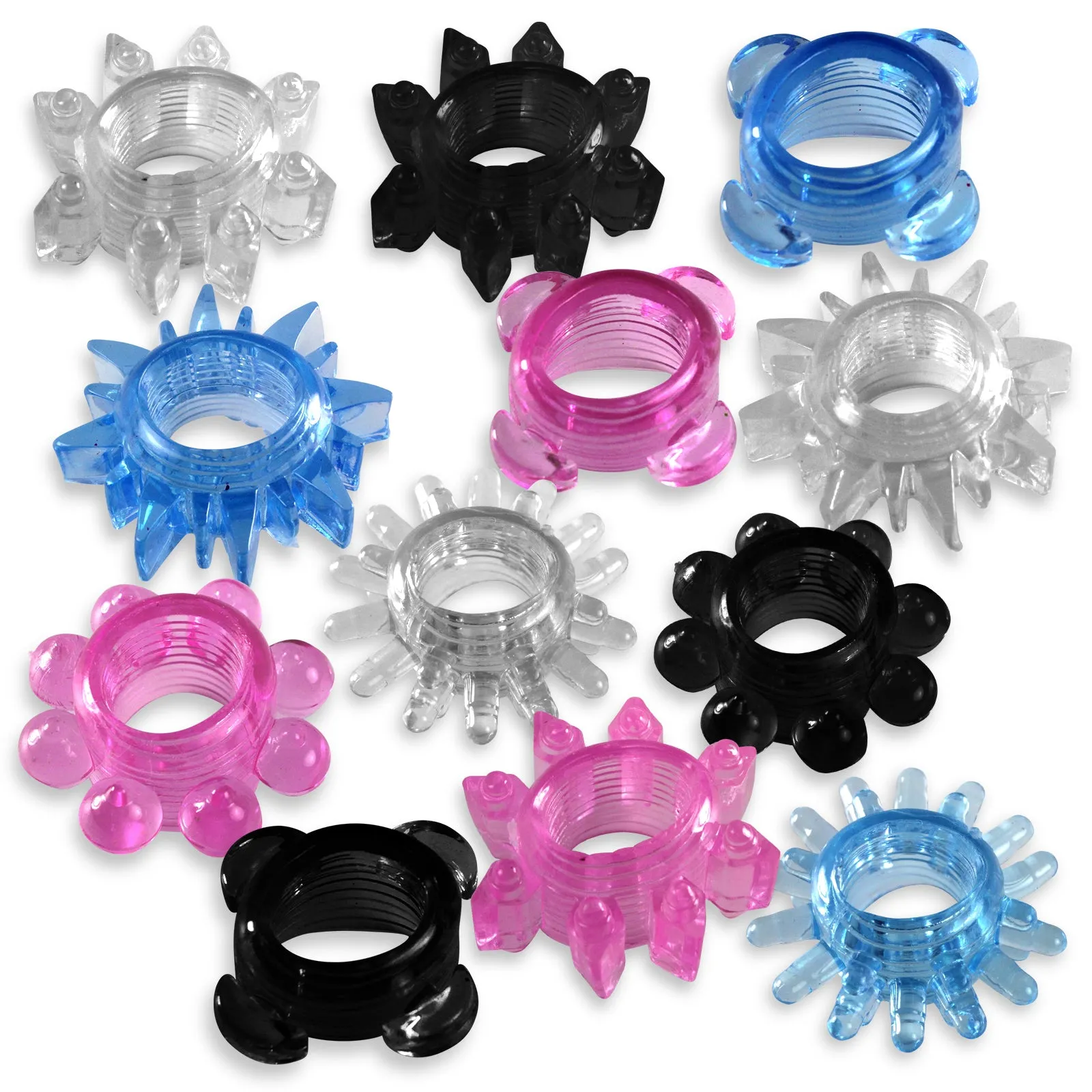 Cock Rings Jelly Clitoral Stimulation Variety Pack