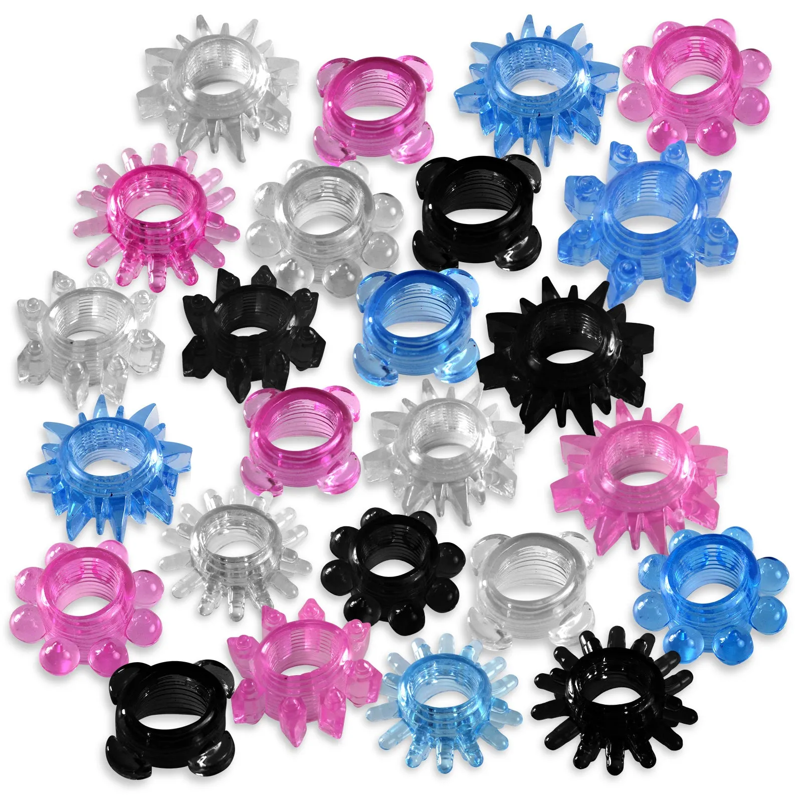 Cock Rings Jelly Clitoral Stimulation Variety Pack