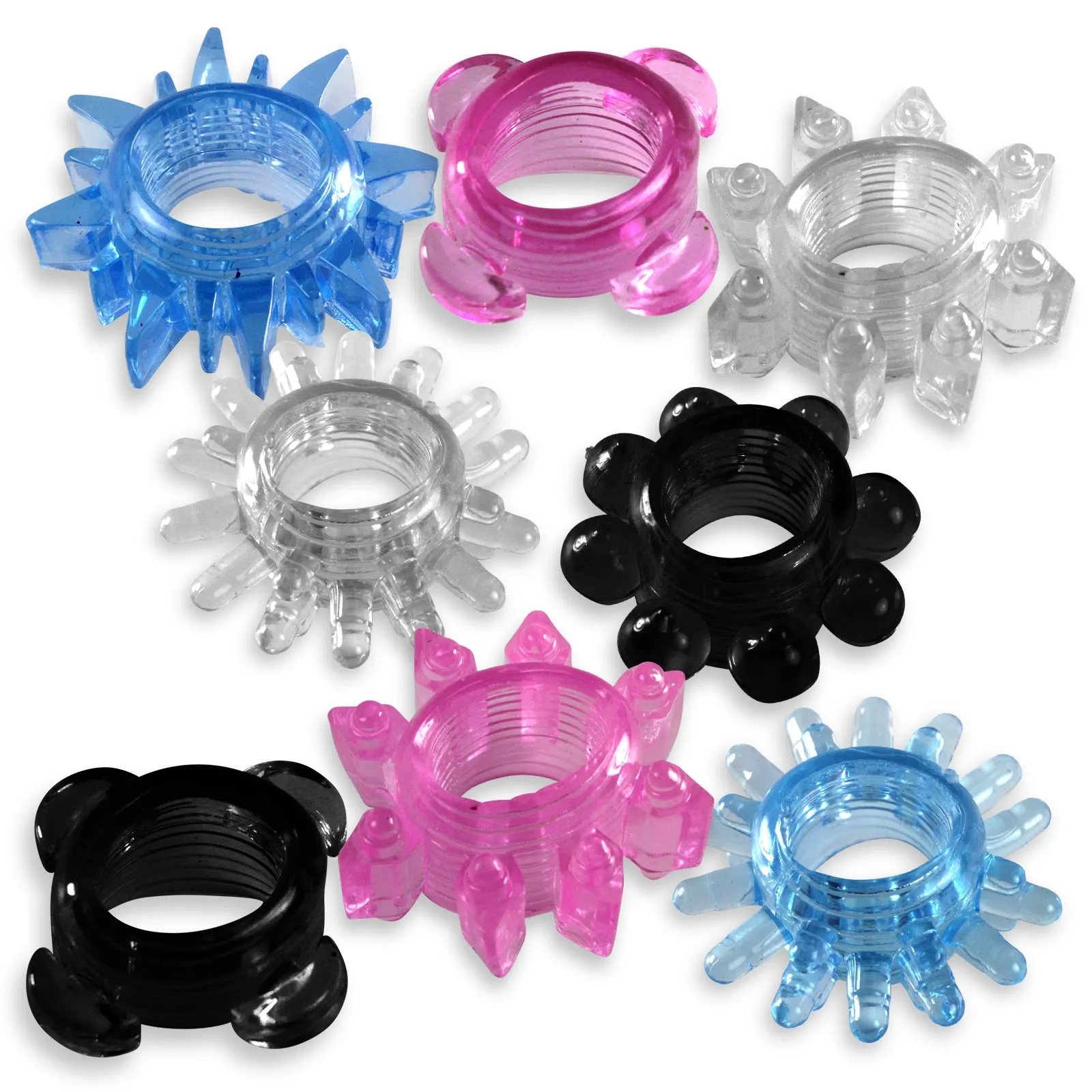 Cock Rings Jelly Clitoral Stimulation Variety Pack