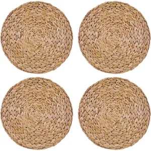 Creative Tops Water Hyacinth Pack Of 4 Round Placemats