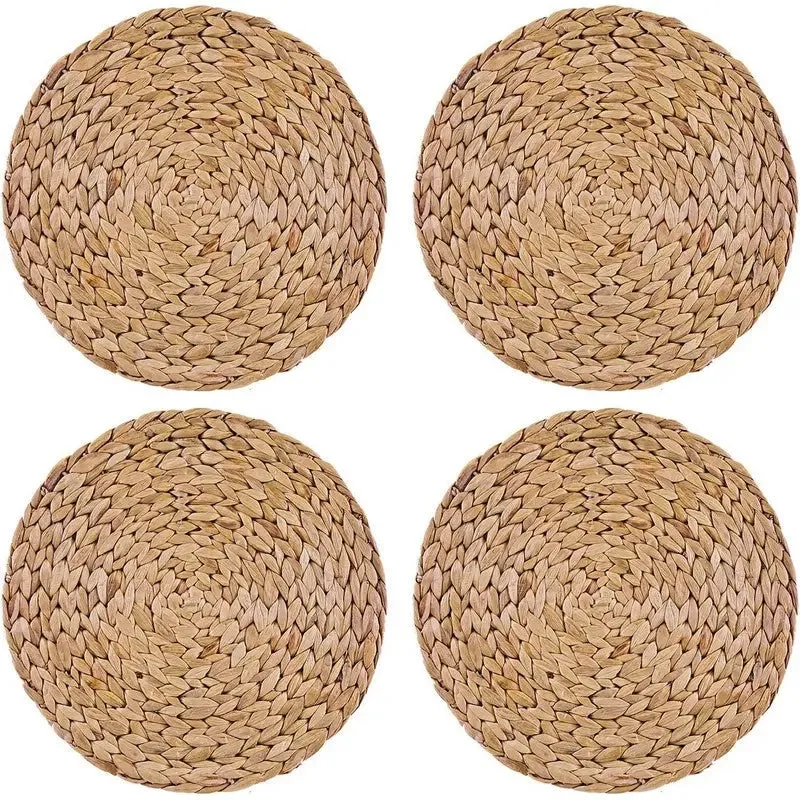 Creative Tops Water Hyacinth Pack Of 4 Round Placemats