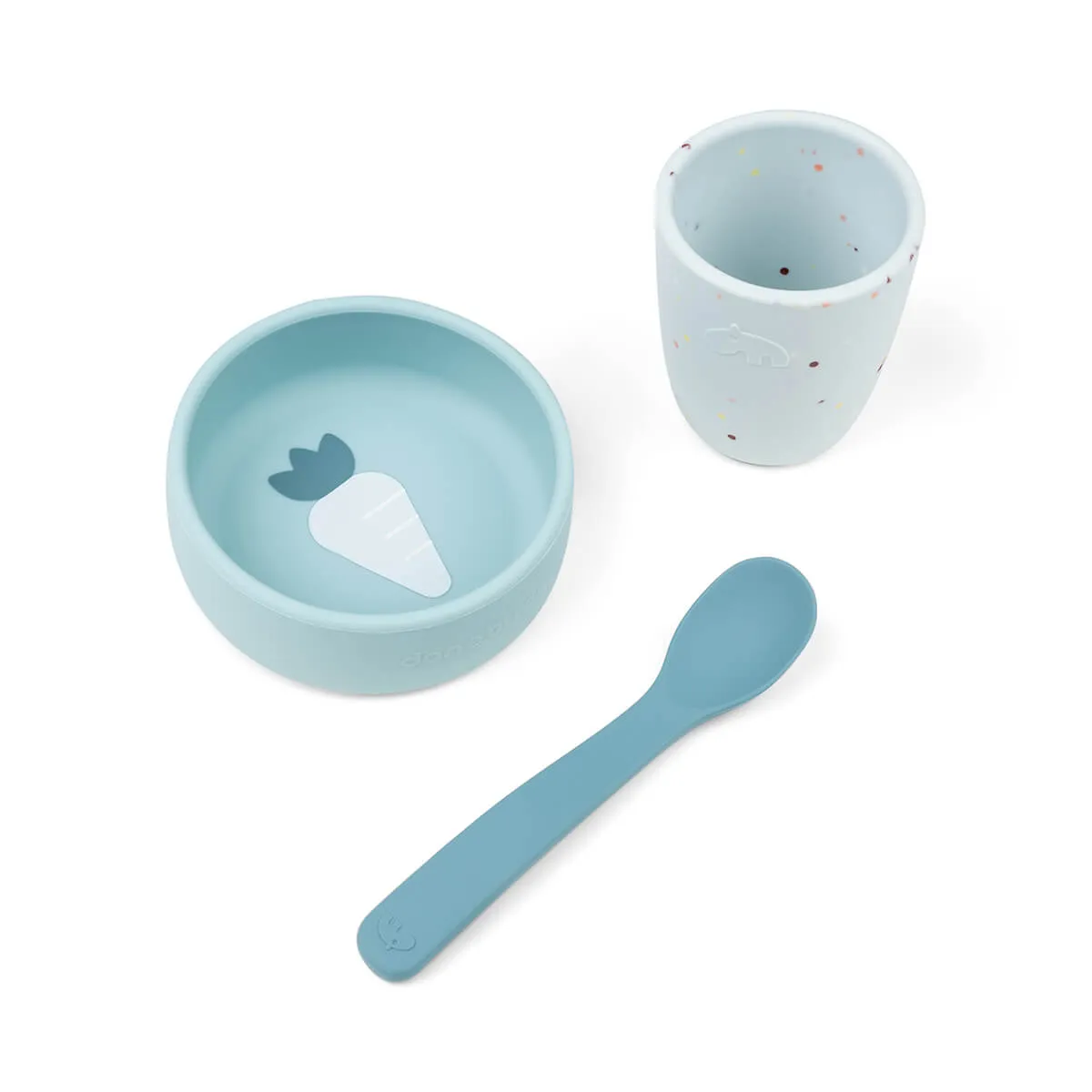 Done by Deer, Silicone First-Meals Set, Blue