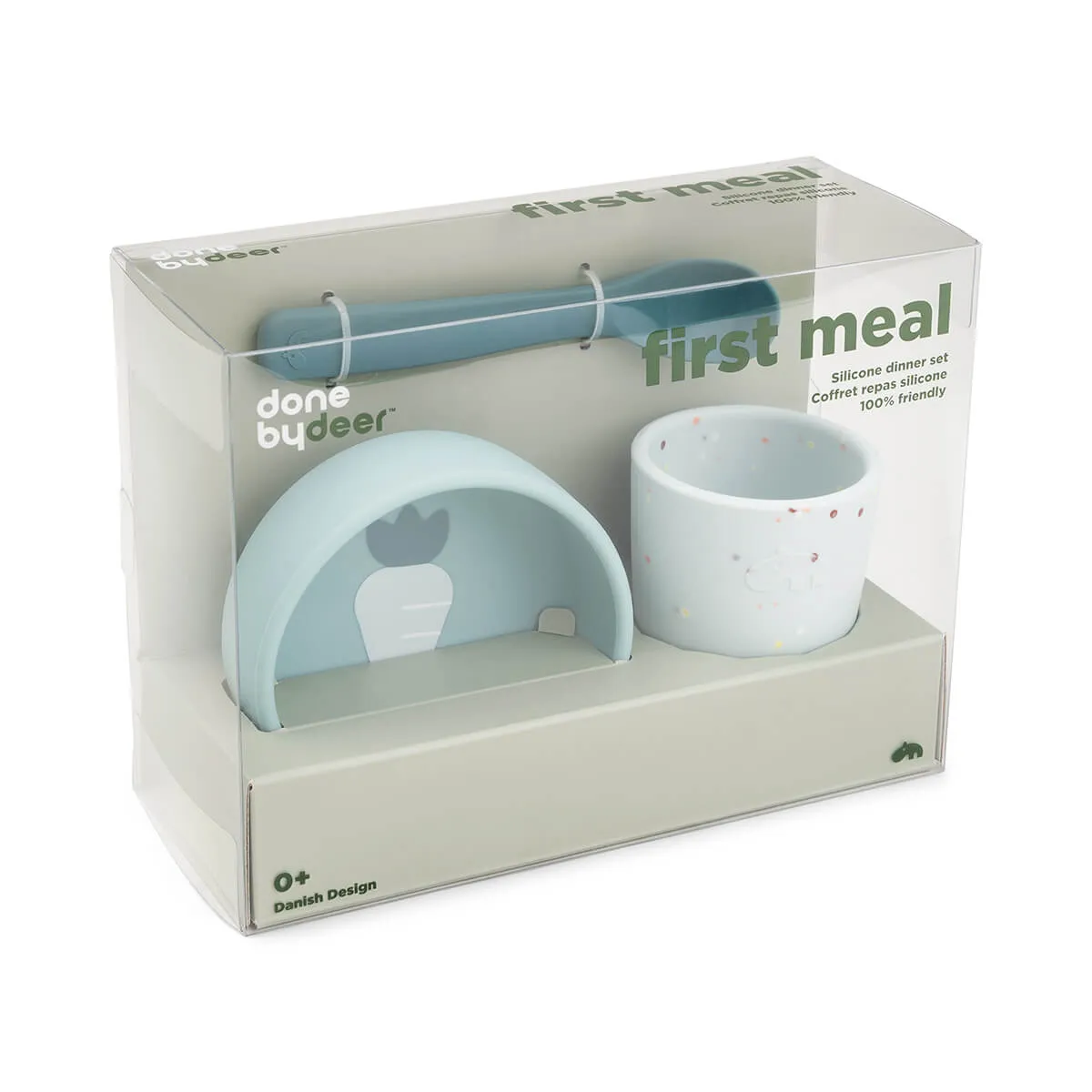 Done by Deer, Silicone First-Meals Set, Blue