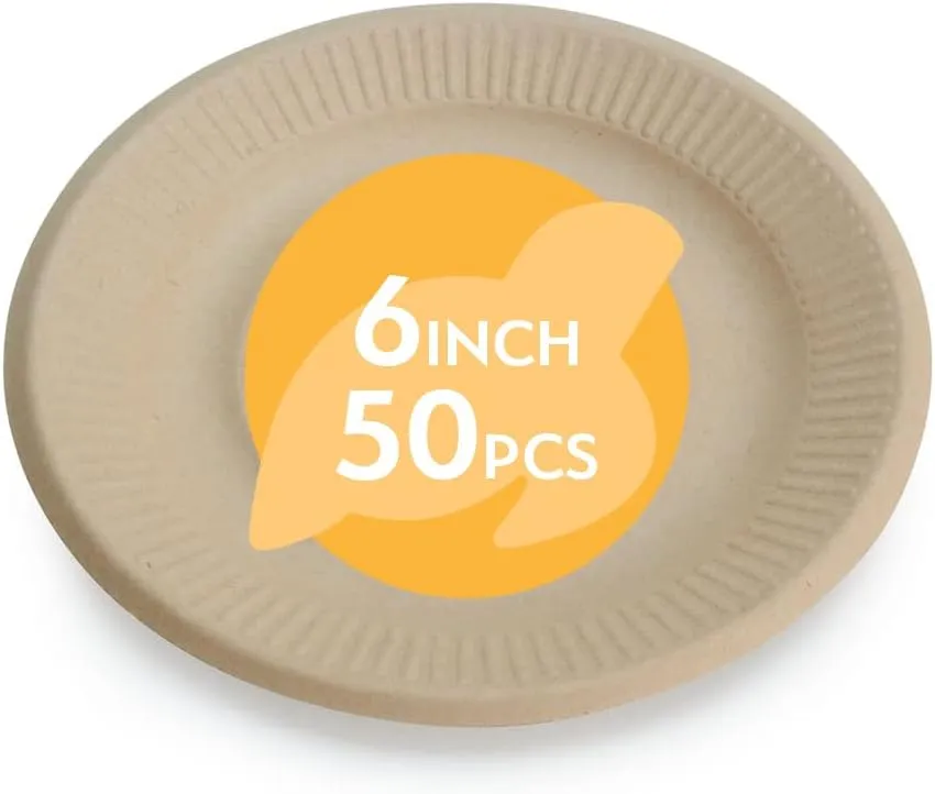 Earth's Natural Alternative Eco-Friendly, Compostable Plant Fiber Plate