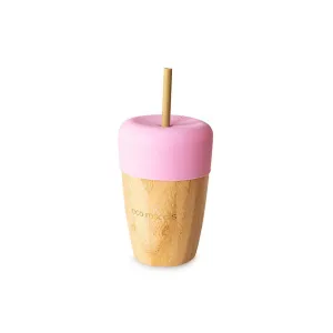 Eco Rascals Cup   2 Straws - Pink