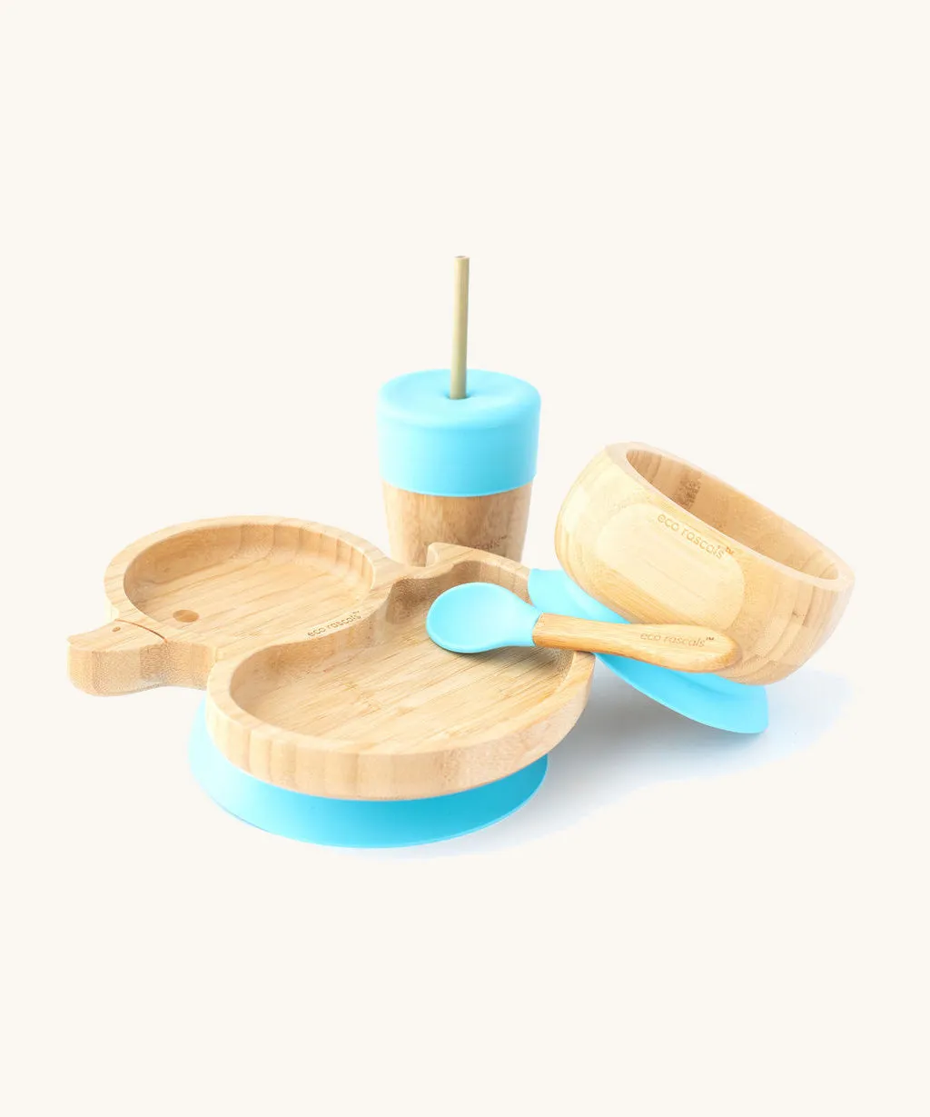 Eco Rascals Duck Plate Gift Set - Blue