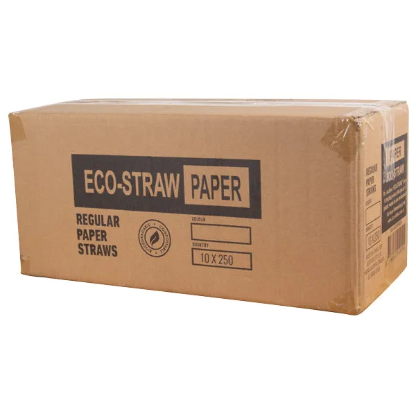 Eco-Straw Regular Paper Straw 6mm Pineapple Print 2500pcs