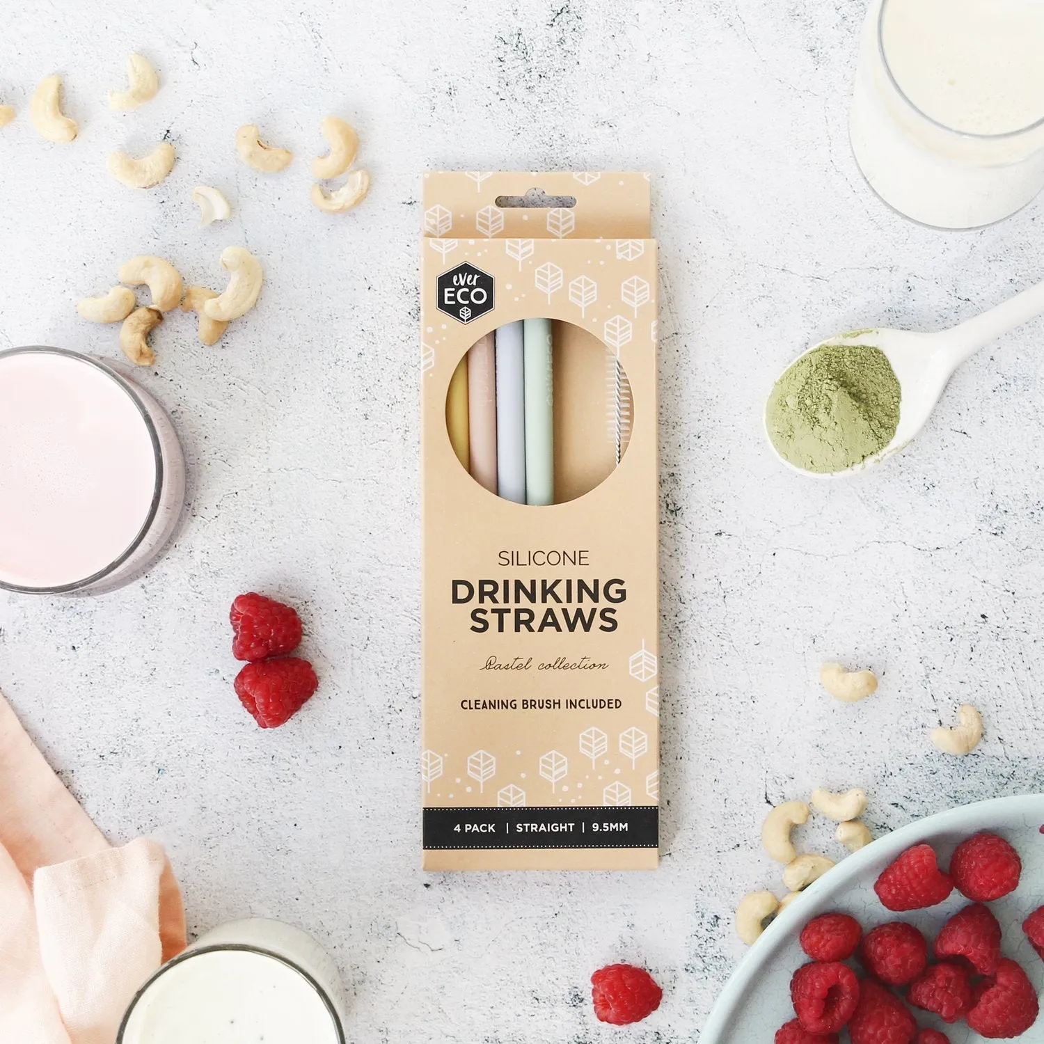 Ever Eco - Silicone Reusable Straw Sets