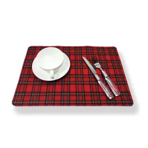 Fabric Place Mats Royal Stewart (WOV01RS)