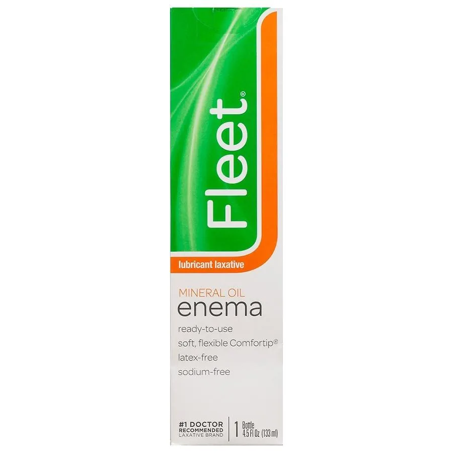 Fleet Mineral Oil Enema 4-1/2 oz, Latex-Free, Easy-to-Use, Disposable