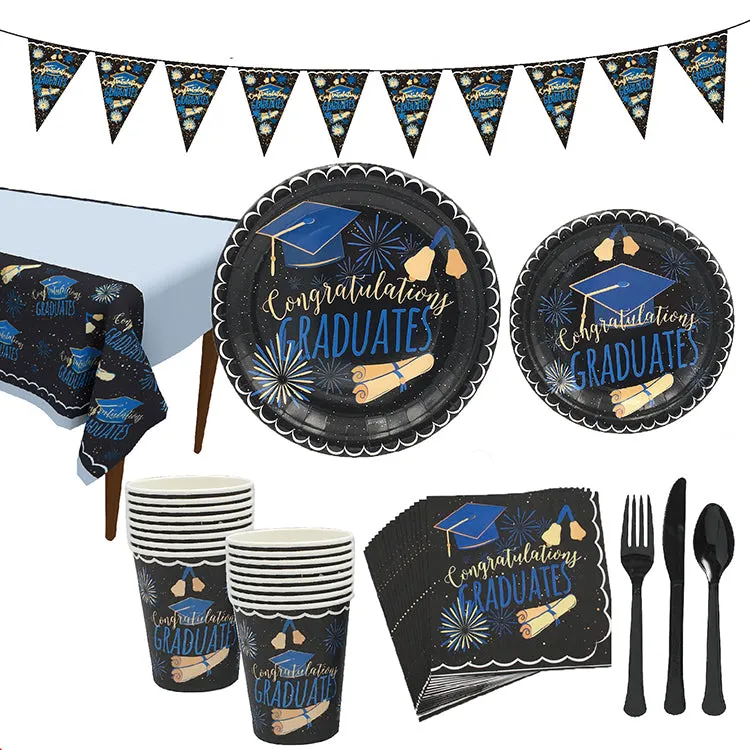 Graduation Party Tableware | 16 Guests