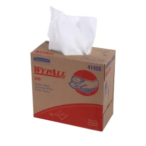 KC WypAll® X70 White Disposable Wipes in a Box (#41455) - Case of 1000