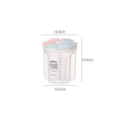 Kitchen Transparent Flower Sealed Storage Tank