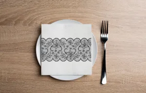 Lace Overlay Cocktail Napkin