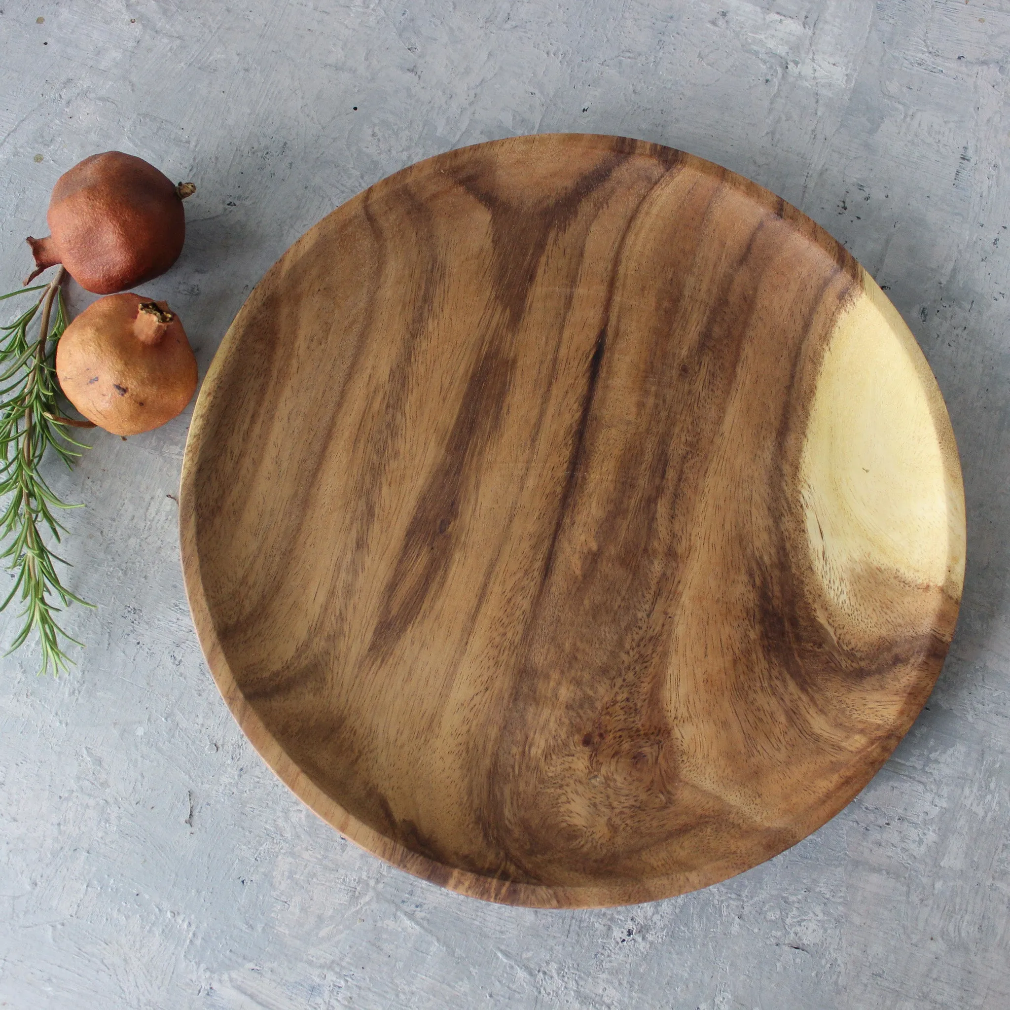 Large Wooden Plates