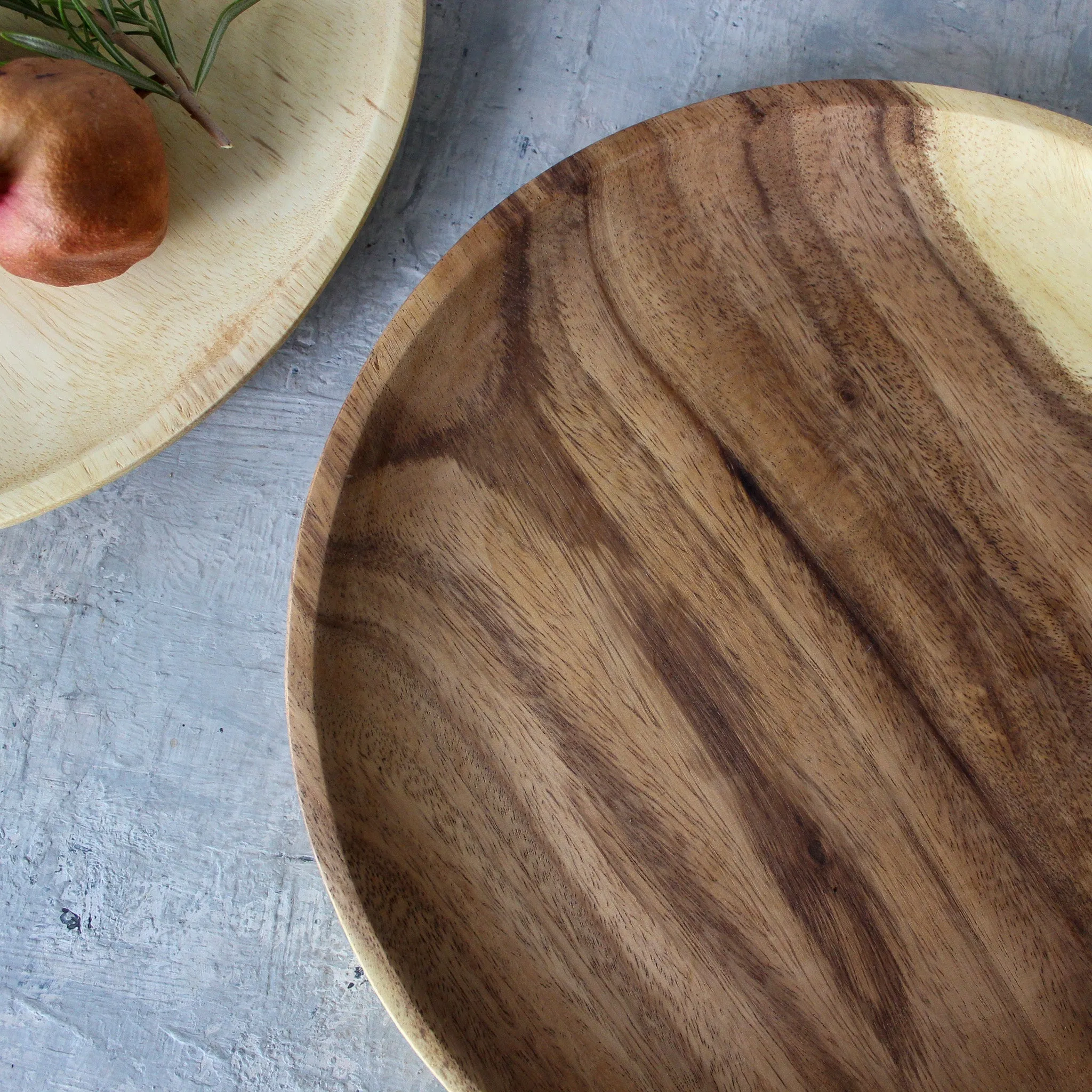 Large Wooden Plates