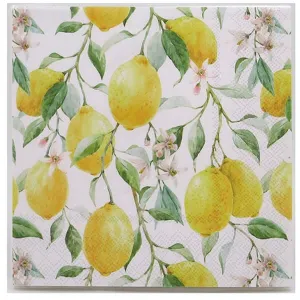 Lemon Grove Napkins Pack 20