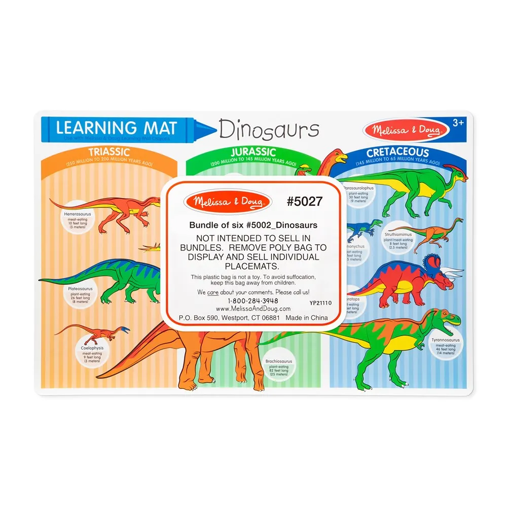 Melissa and Doug Dinosaurs Color-A-Mat