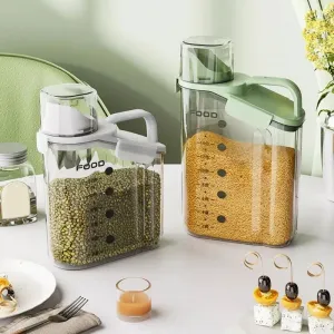 MOISTURE-PROOF CEREAL DISPENSER FOOD JAR