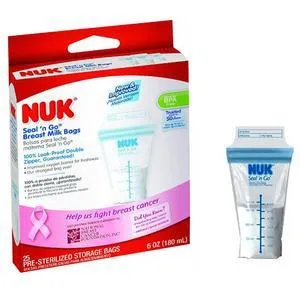 Nuk Seal 'N Go Breast Milk Storage Bags