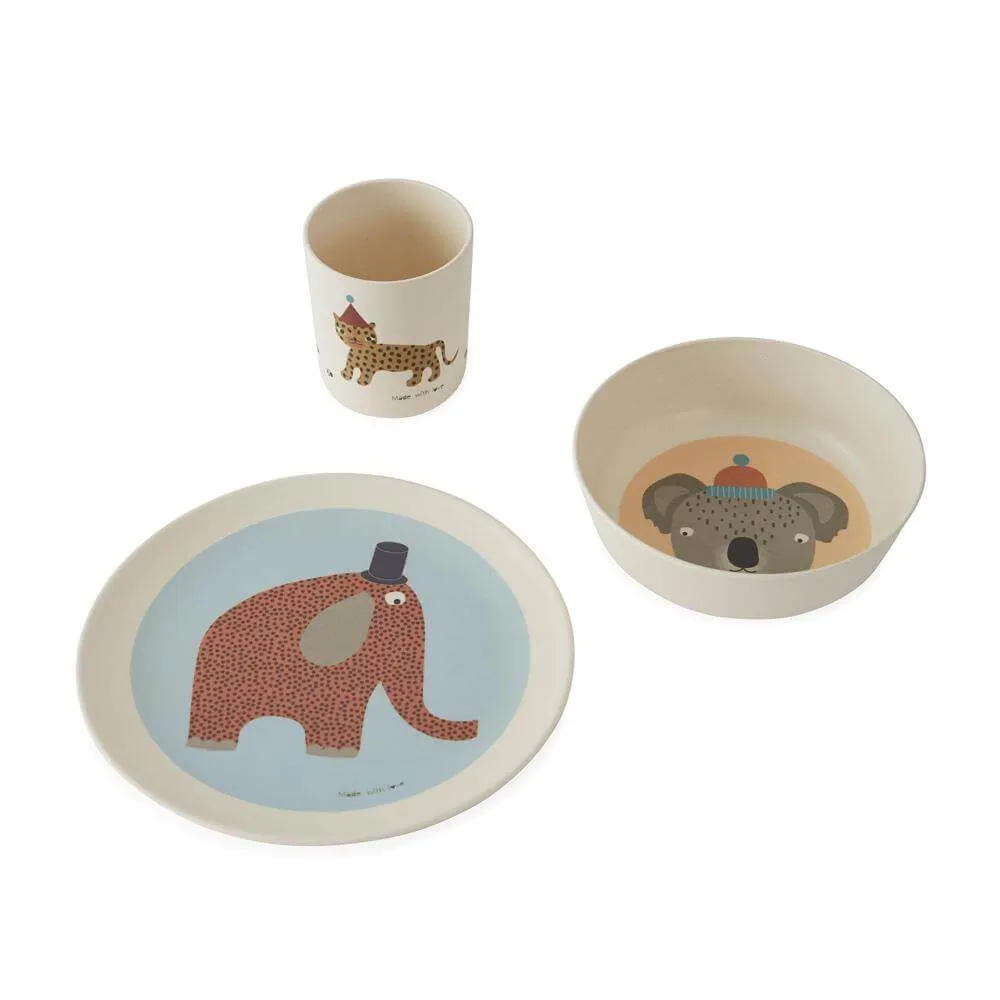 OYOY Bamboo Tableware Set - Hathi Safari