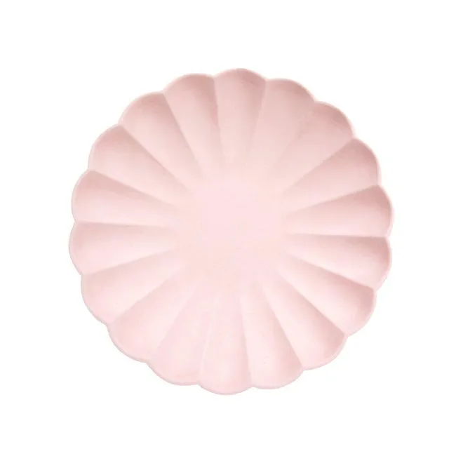 Pale Pink Small Eco Plates - Pack of 8