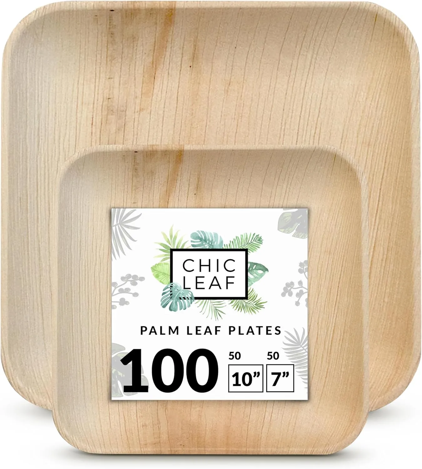 Palm Leaf Disposable Plates - Compostable & Biodegradable