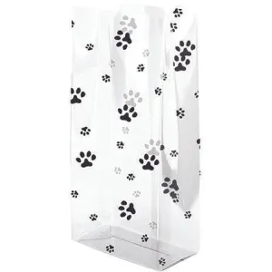 Paw Print Printed Poly Bag - 4 x 2.50 x 9.50