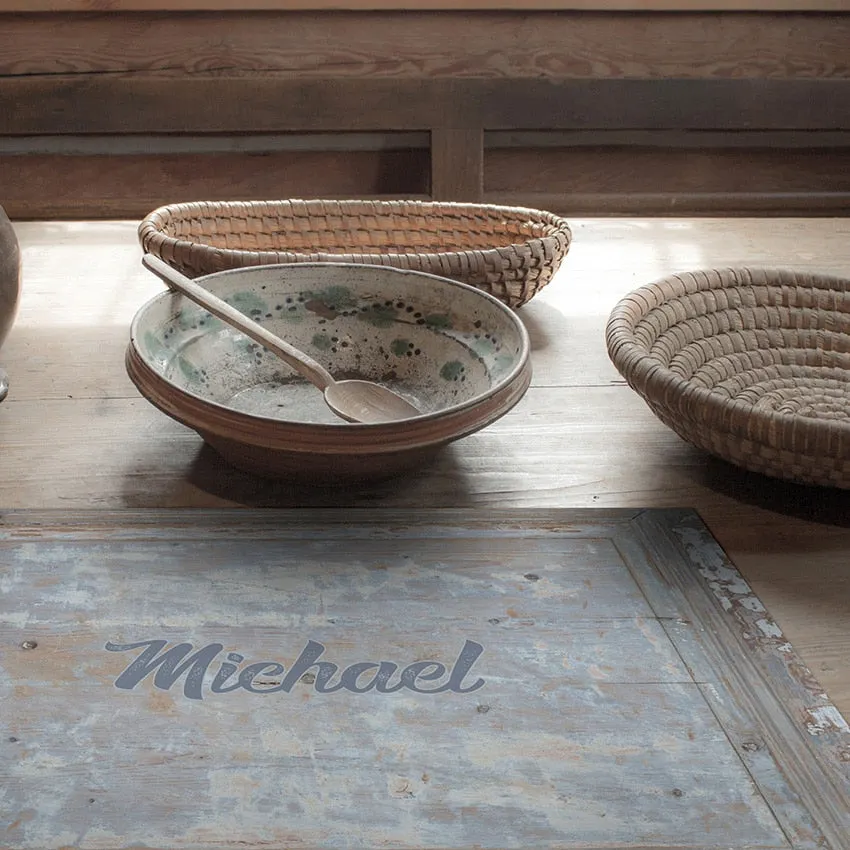 Placemat Personalized Vintage Window