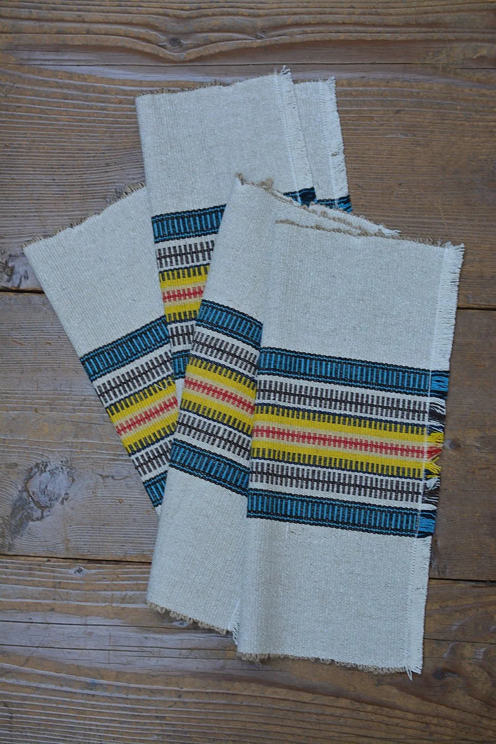 Placemats for Dining Table: Yellow & Blue