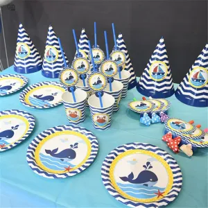 Premium Party Tableware | Nautical | 6 Guests