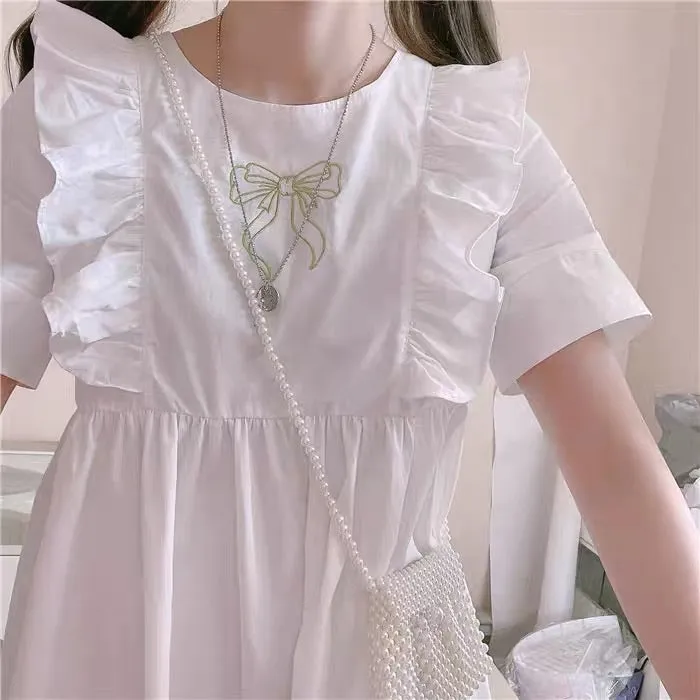 RETRO CUTE BOW EMBROIDERY PRINCESS DRESS BY50050