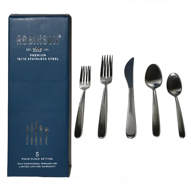 Robinson Single Service Flatware 5pc - Satin Valley Falls