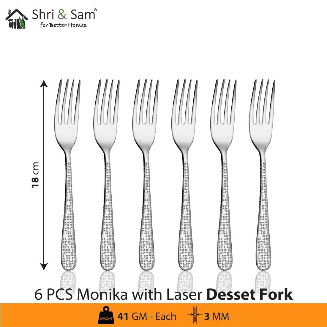 Stainless Steel Cutlery with Laser Monika