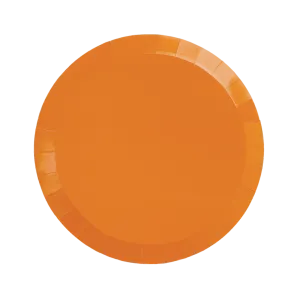 Tangerine Paper Snack Plates - Pack of 20