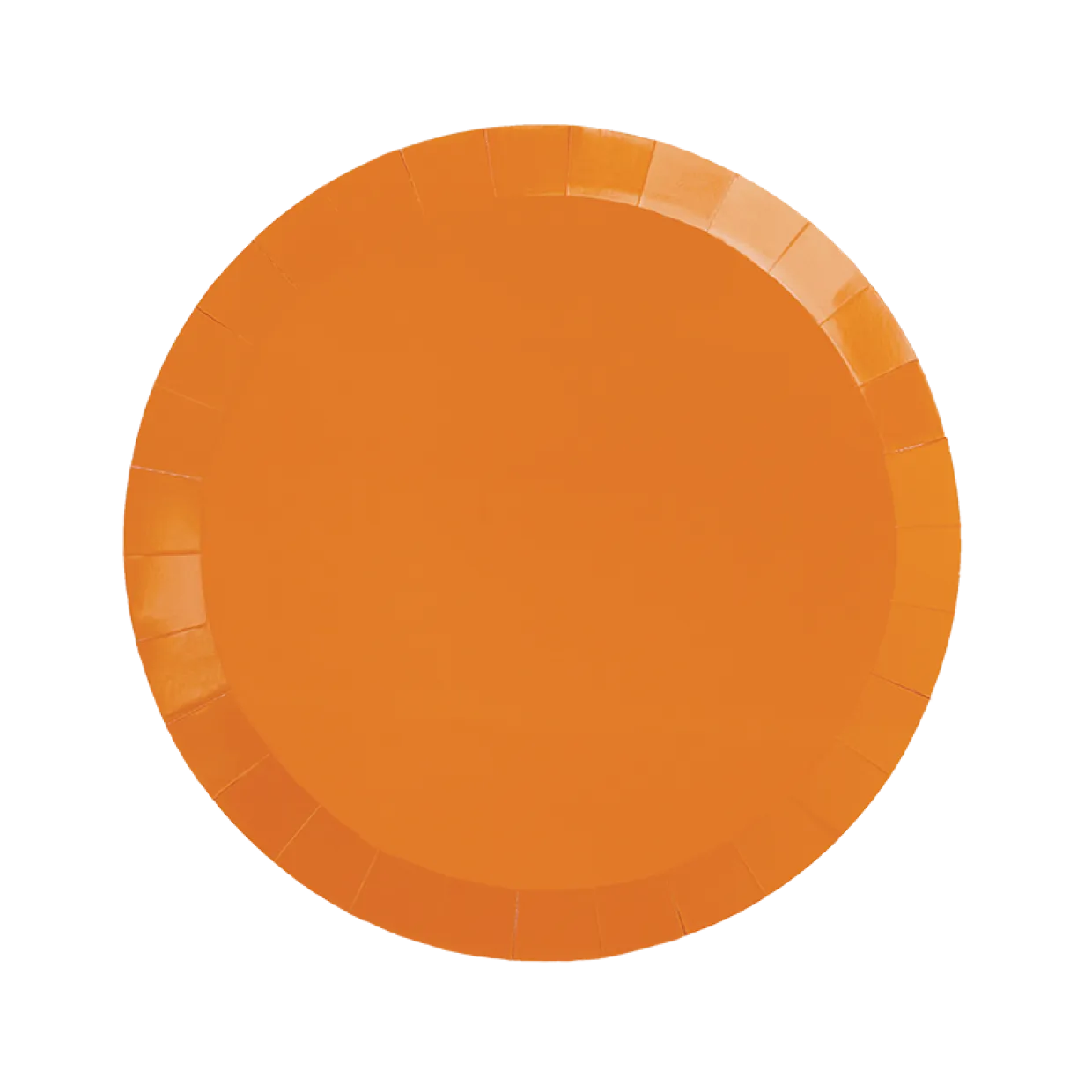 Tangerine Paper Snack Plates - Pack of 20