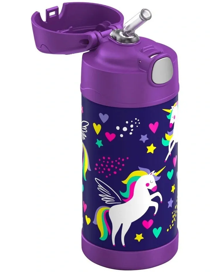 Thermos Funtainer Insulated Drink Bottle - Purple Unicorn